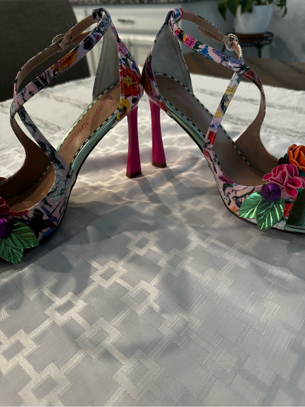 Mikah Floral Stiletto Dress Sandal by Betsy Johnson - Picture 7 of 13